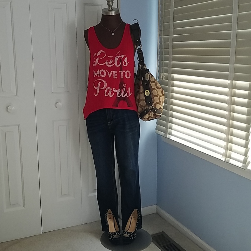 Let's move to Paris tank top